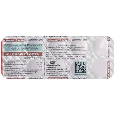 Clonafit Beta 0.25mg/20mg Tablet