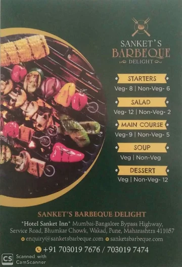 Sanket's Barbeque Delight menu 
