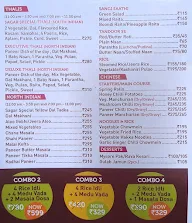 Sagar Ratna menu 3