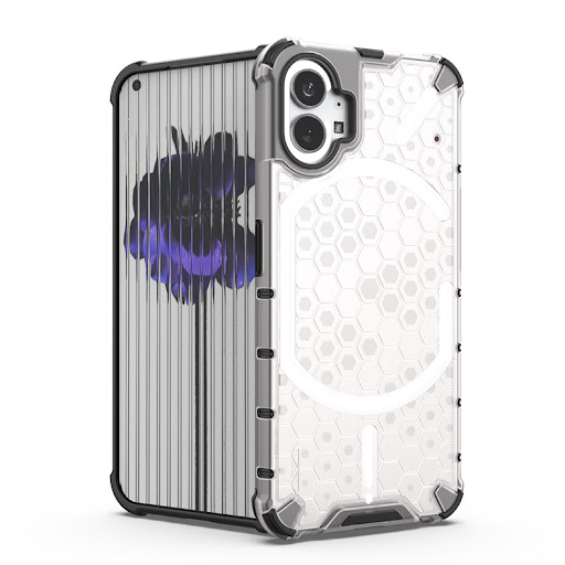Title 16, Honeycomb drop-resistant phone case transparent...