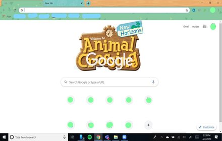 Animal Crossing NH chrome extension