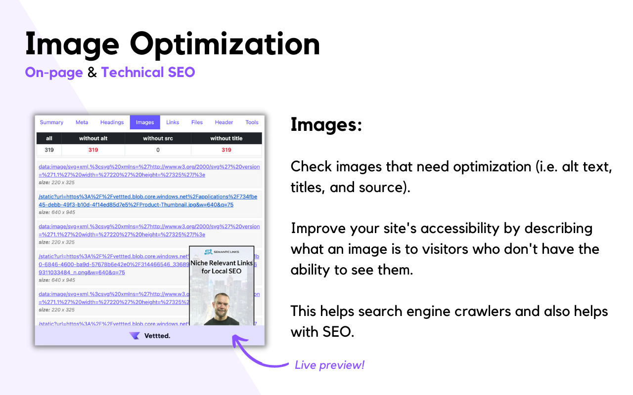 Vettted SEO Helper Preview image 3