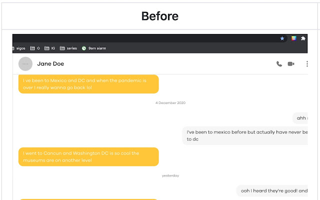 Bumble Color Change chrome extension