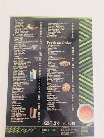 Chai Garam menu 