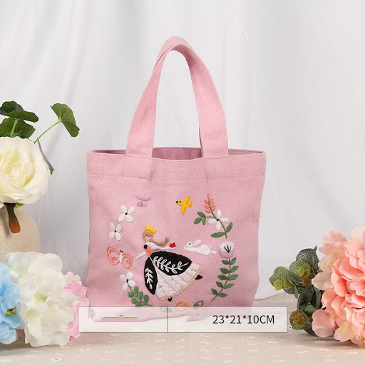 Title 3, Handmade DIY Embroidery Kit for Bento Bag Makin...