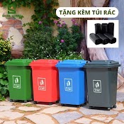 Thùng Rác Nhựa Công Nghiệp 60 Lít Nhựa Hdpe Có Bánh Xe