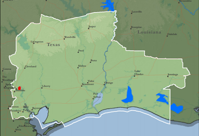 map of THE Mission (Texas Houston East Mission)