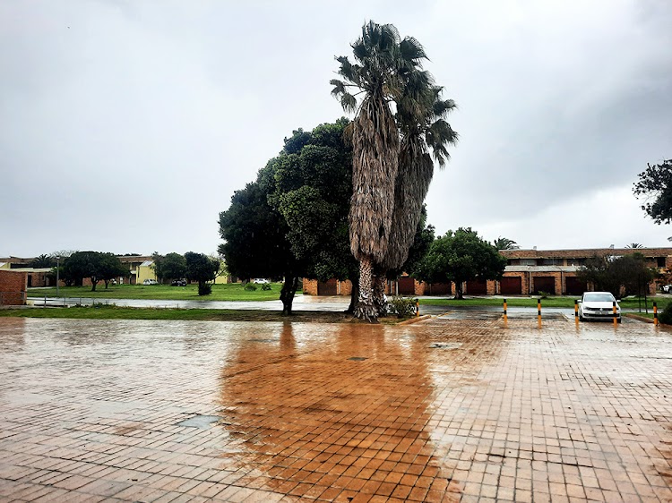 The bleak open space in front of the Pollsmoor restaurant.