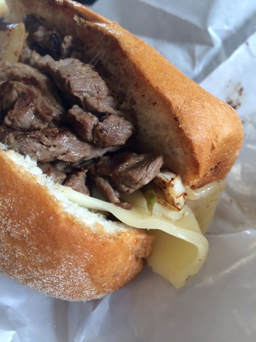 Steak Tips and Cheese sub