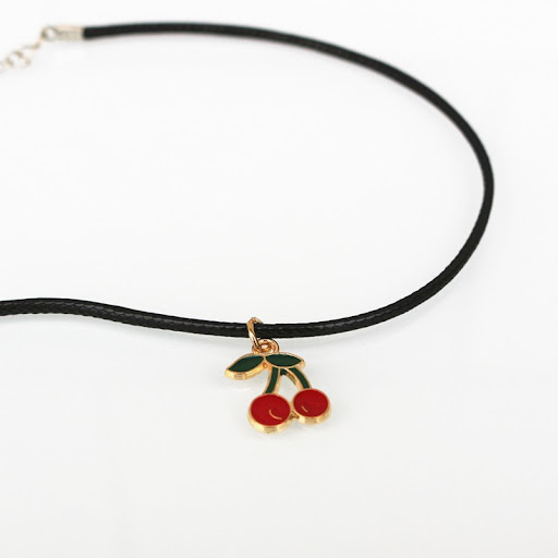 Title 2, Cherry pendant necklace