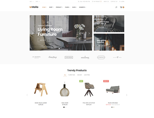 Kitchen store magento theme Molla