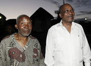 Former president Jacob Zuma with his younger brother, Michael Zuma, in Nkandla in December 2007. Michael passed away on Sunday after a long illness.