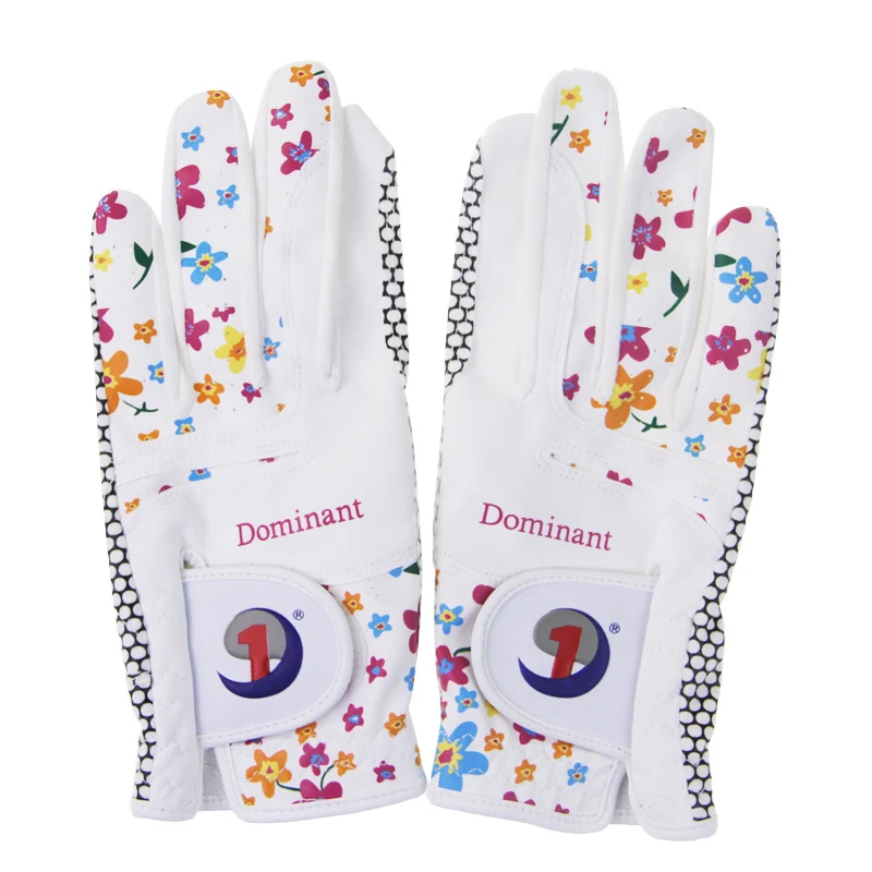 Gants pour femmes en PU antidérapants imprimés, doux et délicats, pour une adhérence optimale et une protection confortable des mains.
