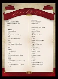 Chawla's Tandoori Junction menu 1