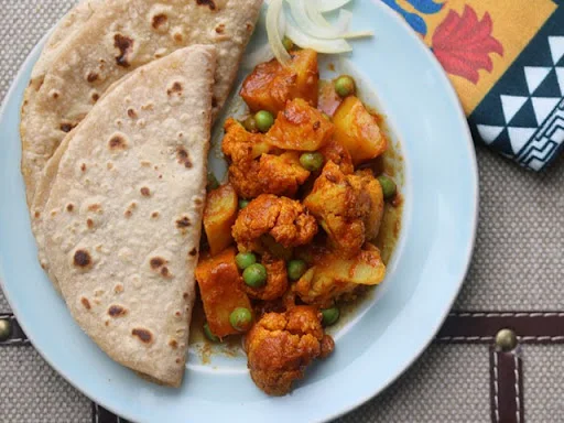 3 chapati & Gobi Sabji