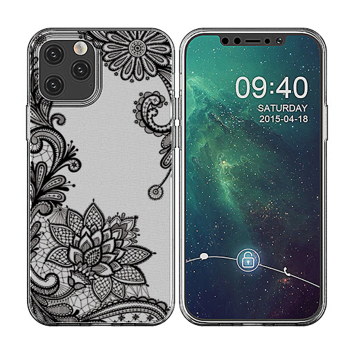 Title 5, Lace Embossed Painted Phone Case Protective Cov...