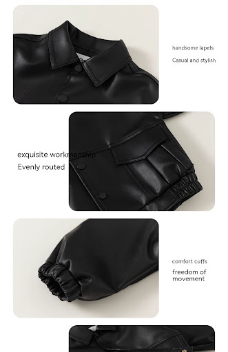 Title 2, Childrens Coat Autumn Leather Top Stylish and ...