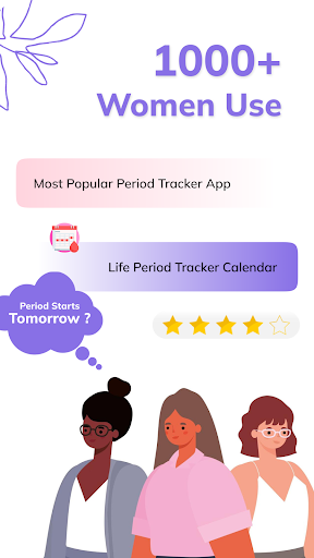 Screenshot Period Tracker, Menstrual Flow