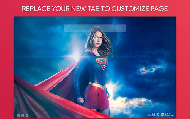 Supergirl Wallpaper HD Custom New Tab