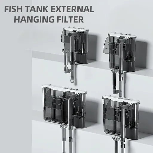 110V 220V Aquarium filter Wall-mounted fish tank filter External grass tank filter Water flow adjustable Suitable for 30