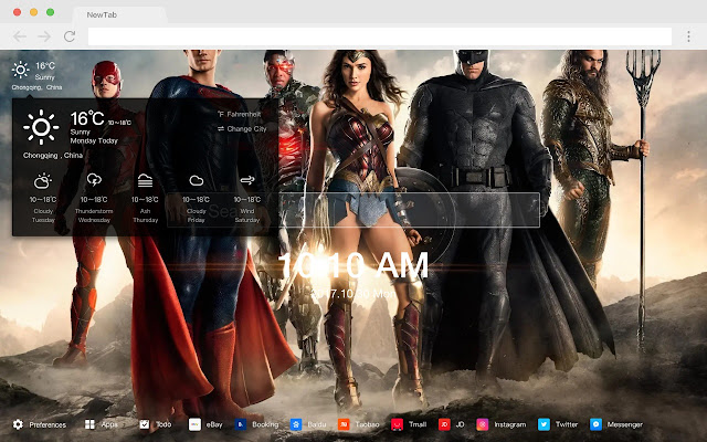 Wonder Woman HD Wallpapers New Tab Themes