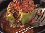 Stuffed Peppers with Ground Beef and&nbsp;Rice was pinched from <a href="http://southernfood.about.com/od/stuffedpepperrecipes/r/bl30220q.htm" target="_blank">southernfood.about.com.</a>