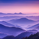 Digital lavender natural landscape