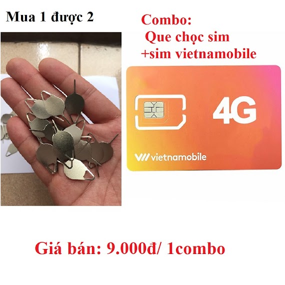 [Tặng Ngay - Que Chọc Sim]Sim Số Vietnamobile Nhận Mã Code Otp Tạo Tài Khoản