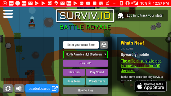 Surviv.io 2D Battle Royale Game 1.0 APK + Mod (المال غير محدود) إلى عن على ذكري المظهر