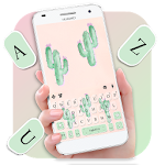 Cover Image of Download Cute Cartoon Cactus Keyboard Theme 1.0 APK