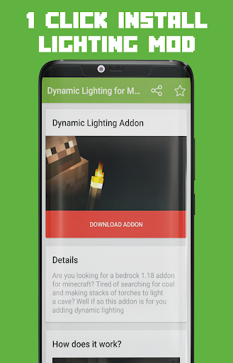 Screenshot Dynamic Lighting for MCPE