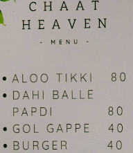 Chaat Heaven menu 1