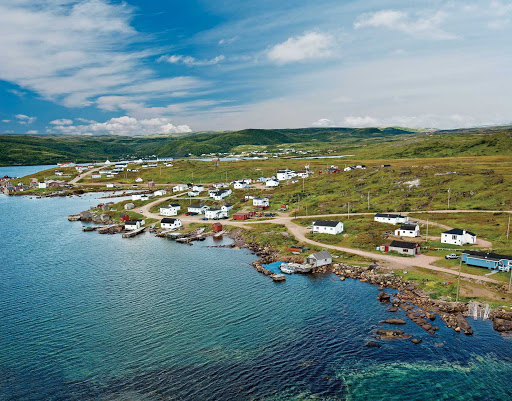 aerial-red-bay.jpg - Aerial view of Red Bay in Newfoundland, looking inland.