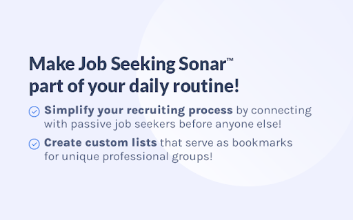 Claro Analytics Job Seeking Sonar™