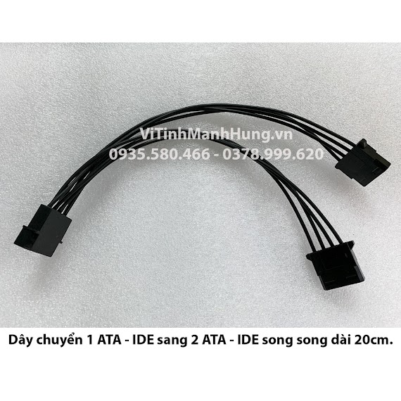 Dây Chuyển 1 Đầu Ata - Ide Sang 2/3 Đầu Ata - Ide 4 Pin.