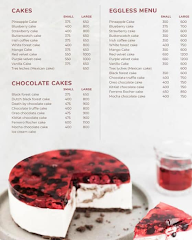 Cake Boutique menu 1