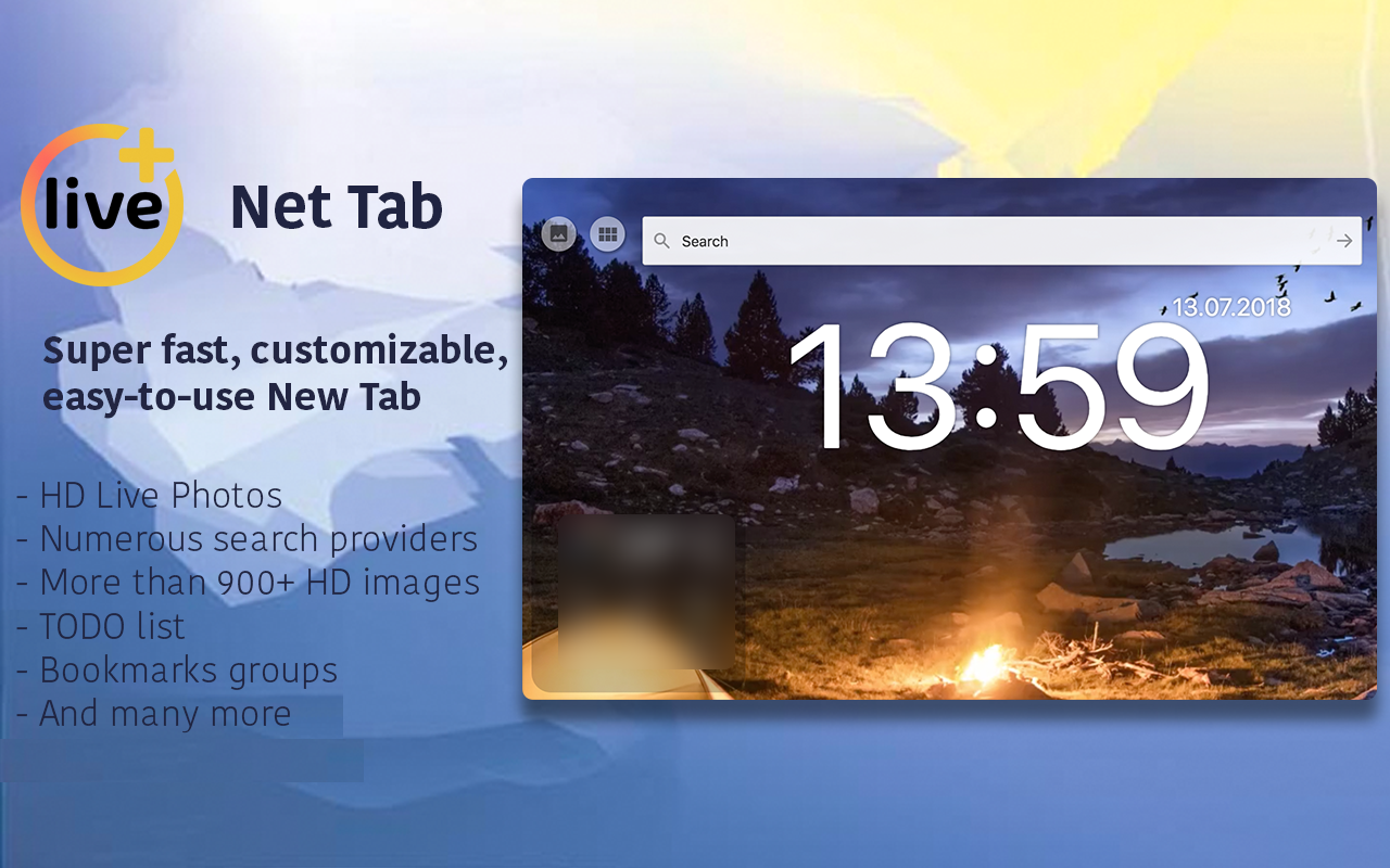 Live New Tab Preview image 1