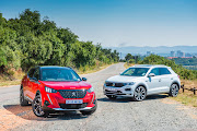 The Peugeot 2008 (left) and Volkswagen T-Roc.