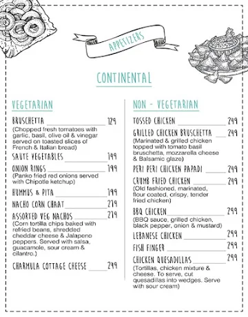 Cafe Di Milano menu 