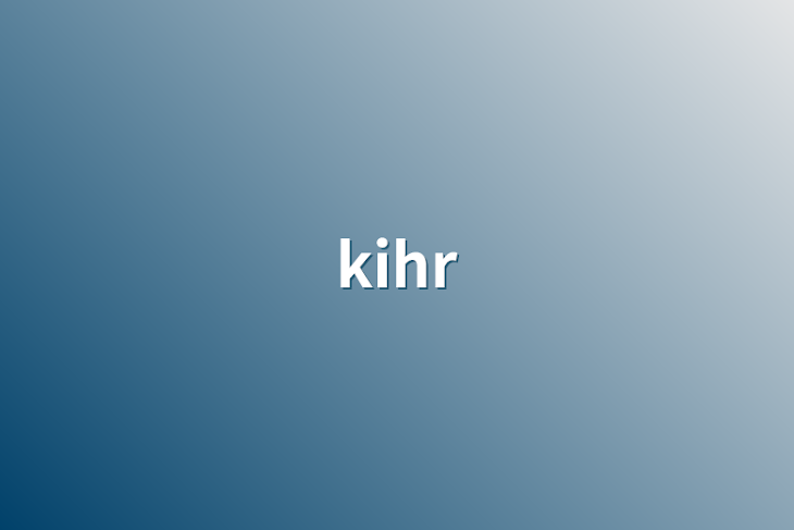 「kihr」のメインビジュアル