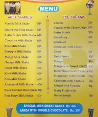 Monster Shakes menu 2