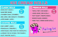 Rolling Ice menu 1