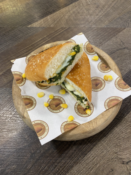 Spinach Corn Cheese Sandwich