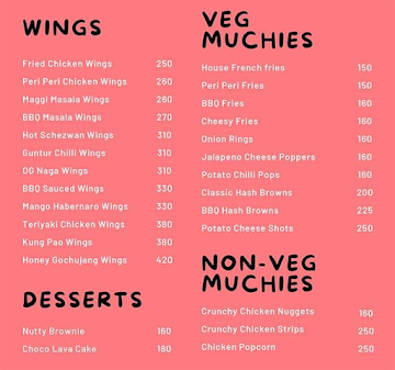 Drool- Burgers, Wings and Fries. menu 