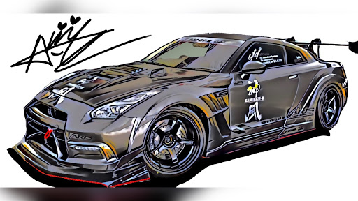 Nissan Gt R R35の愛車紹介 ドライブ イラスト Gt R バリスに関するカスタム メンテナンスの投稿画像 車のカスタム情報はcartune