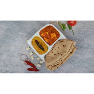 5 Pc Roti + Paneer Masala + Dal