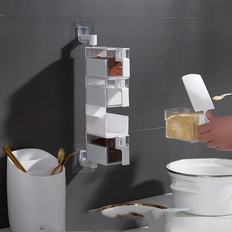 Verticale kruidenbox Bewaar je kruiden netjes en binnen handbereik. Ruimtebesparend ontwerp voor in de keuken. Gemakkelijke toegang tijdens het koken.