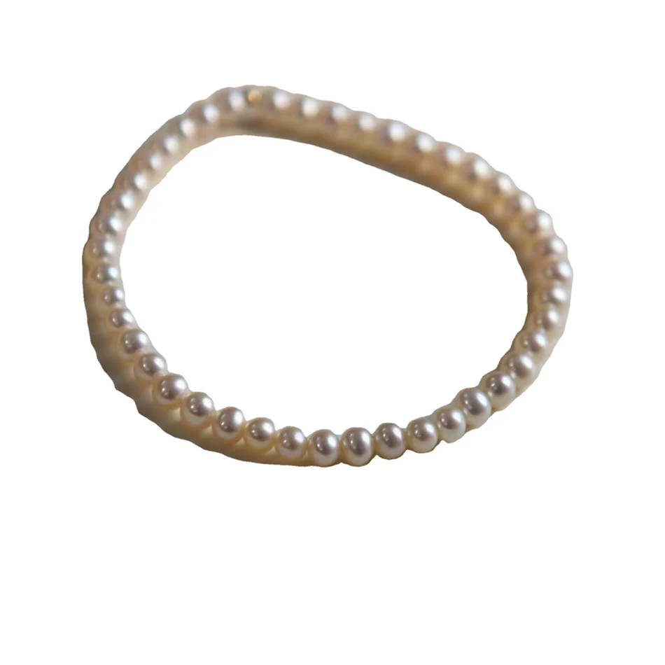 Zoetwaterparel heldere armband eenvoudig elastisch kleurbehoud perfect voor dagelijks gebruik of als bijzonder cadeau.