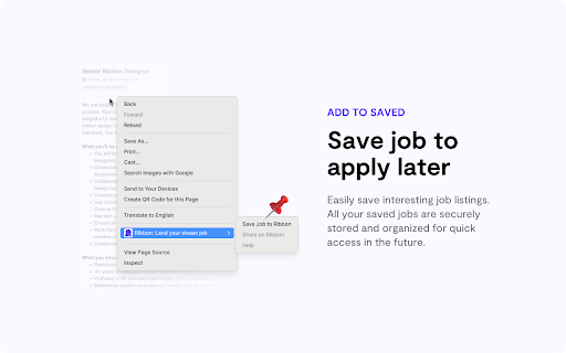 Ribbon: Land your dream job