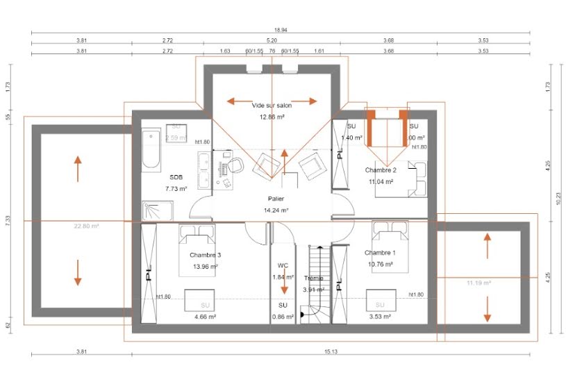  Vente Terrain + Maison - Terrain : 800m² - Maison : 130m² à Grangues (14160) 